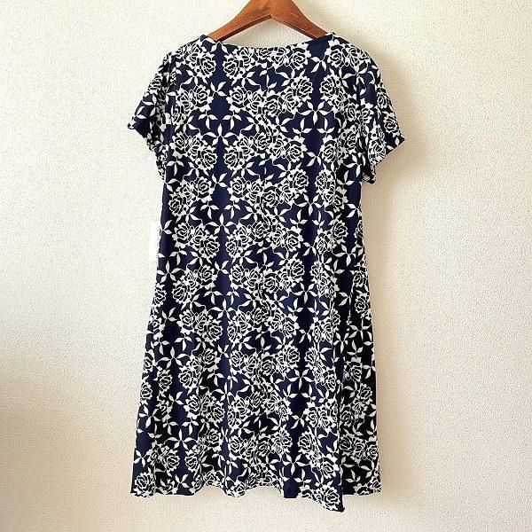 snc ギャラリービスコンティ GALLERYVISCONTI ワンピース 2 紺 白 半袖