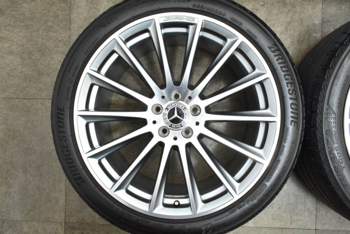 今日のコーデ 正規品 ベンツ W223 Sクラス AMGライン 純正 20in 9J 34 10J 48.1 PCD112 ブリヂストン トランザ T005 255|40R20 285|35R20