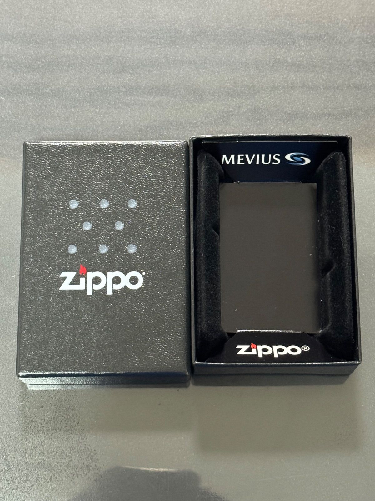 Mevius Silver zippo MEVIUS 3rd Anniversary 限定品 メビウス 3周年記念 2014年製 silver 前面刻印 デットストック ...