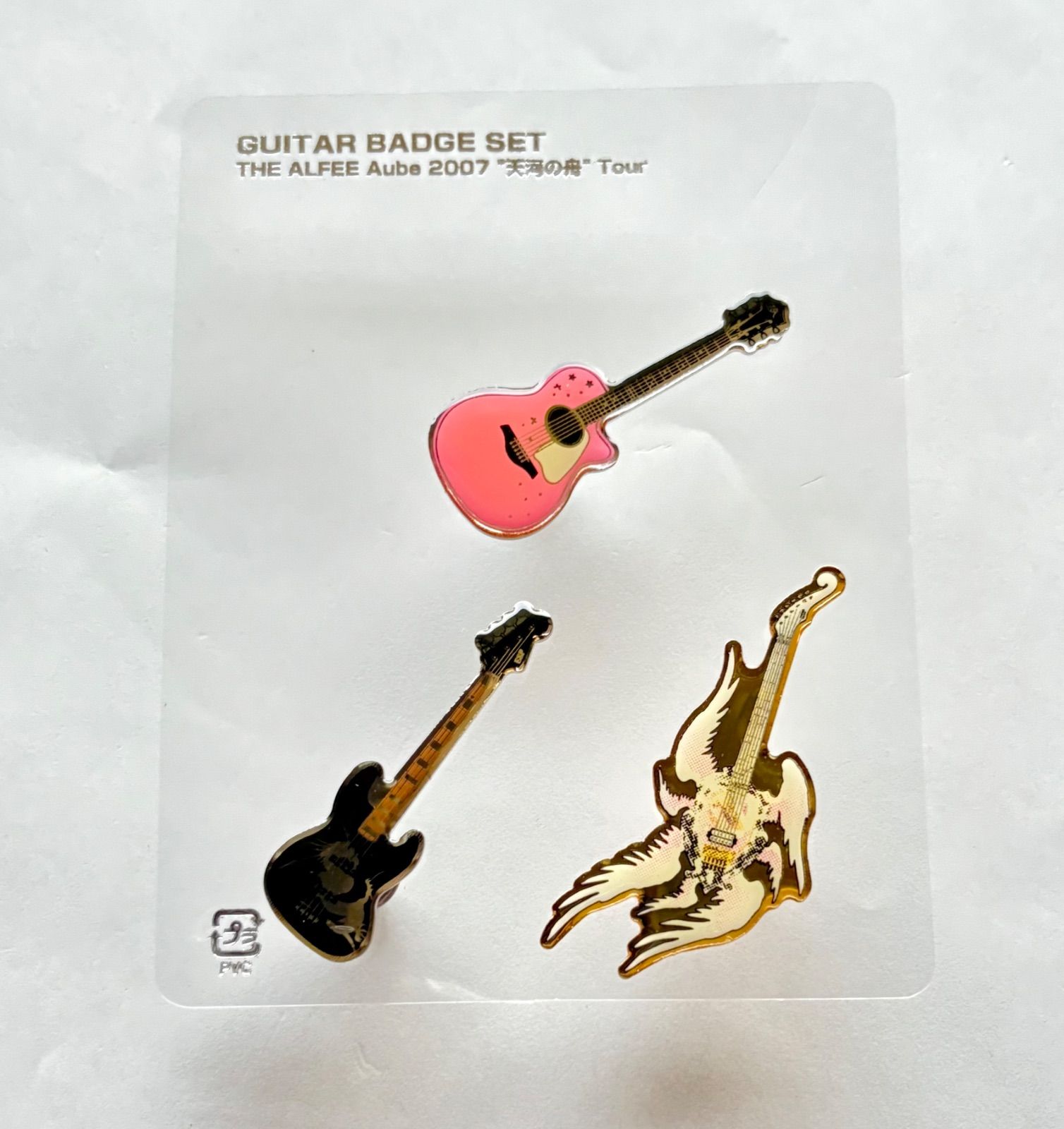 THE ALFEE グッズ aube 2007 天河の舟 ツアー ギター ピン バッジ 