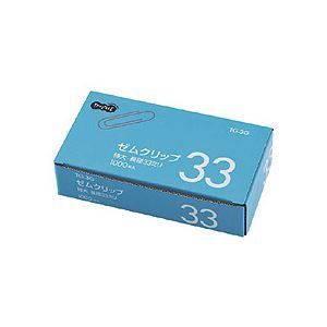 （まとめ） TANOSEE ゼムクリップ 特大 33mm シルバー 業務用パック 1箱（1000本） 【×10セット】