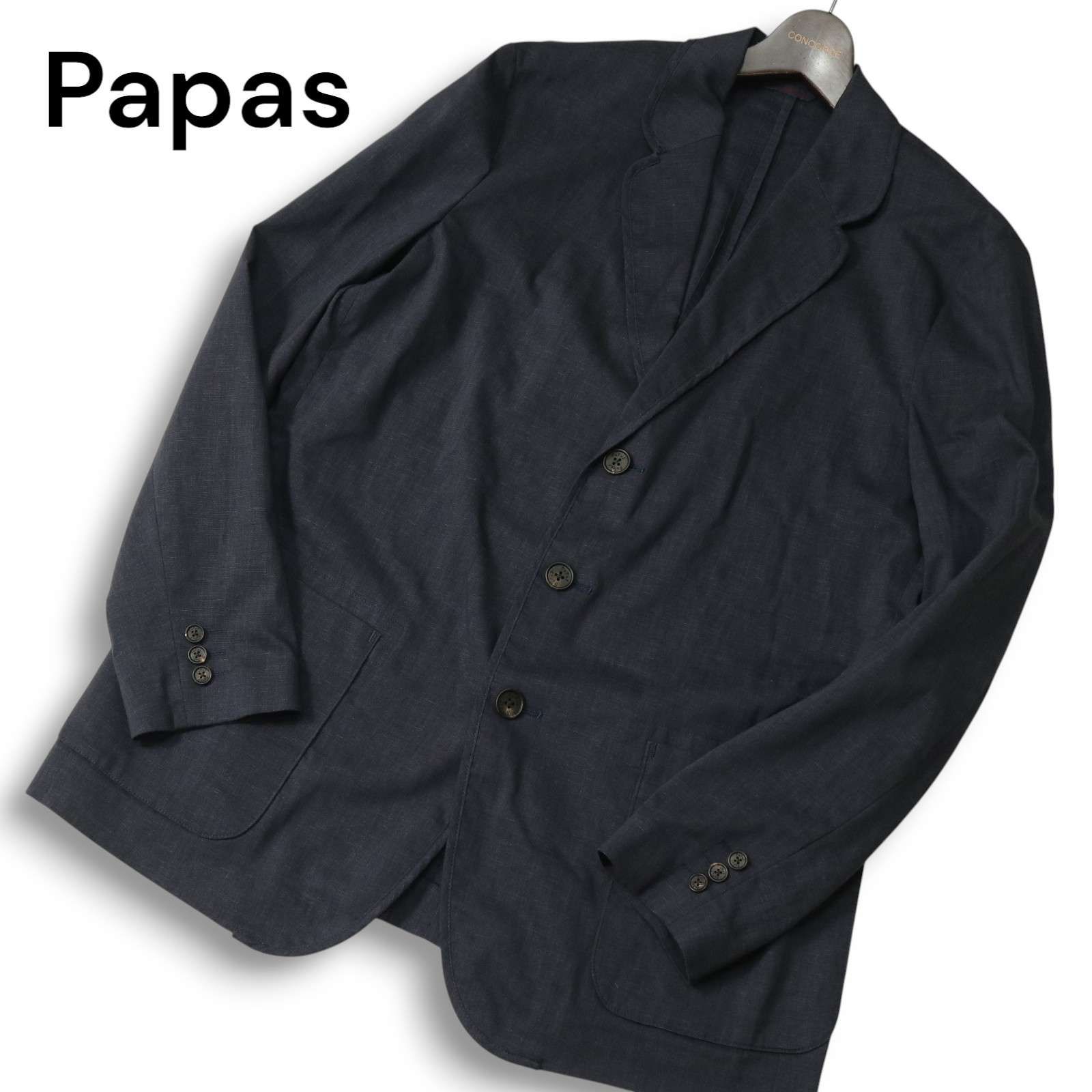 chin saru  PAPAS/パパス　春夏用テーラードジャケト/M chin saru 様専用 PAPAS/パパス 春夏用テーラードジャケト/M