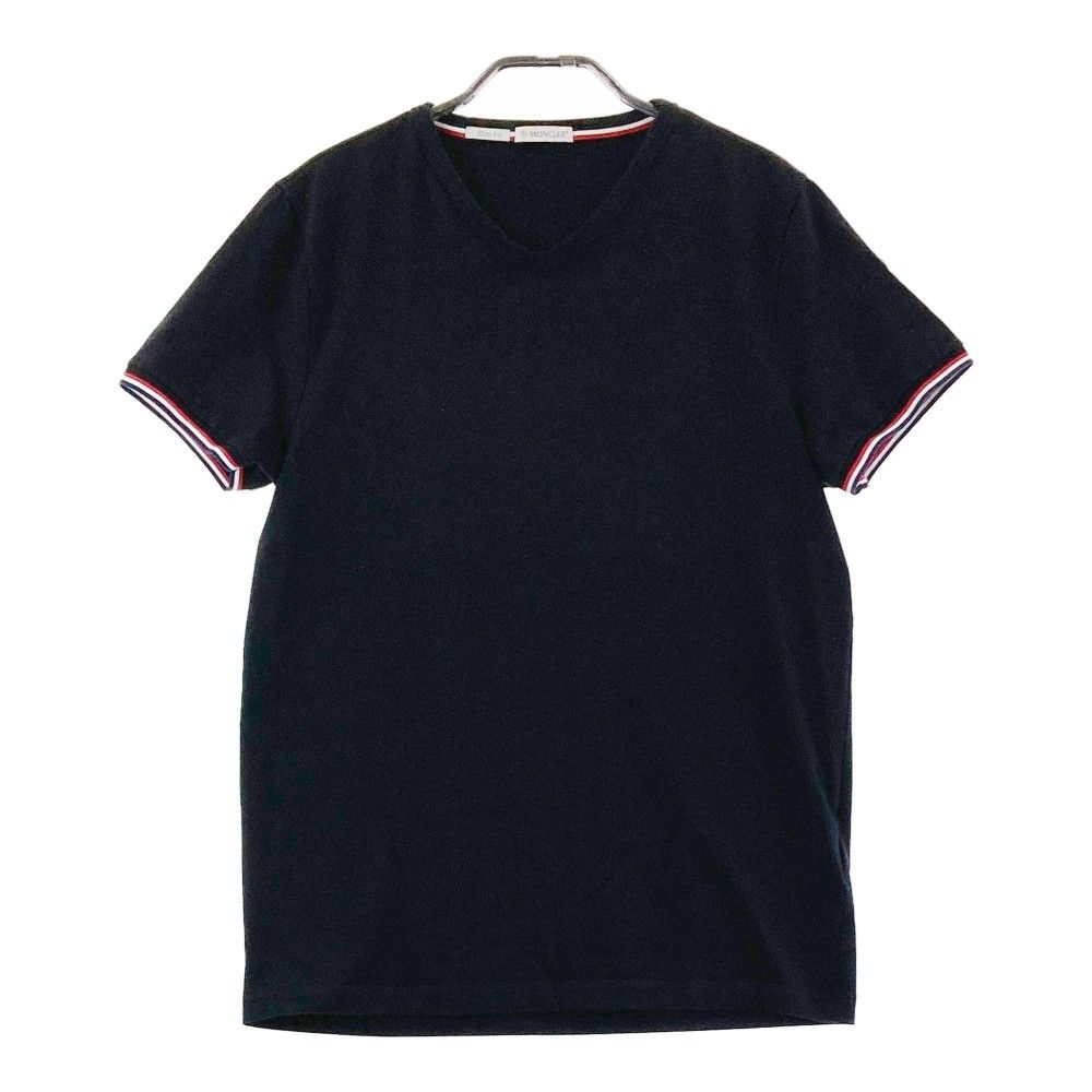 MONCLER モンクレール MAGLIA SCOLLO A V Vネック 半袖Tシャツ 袖ワン