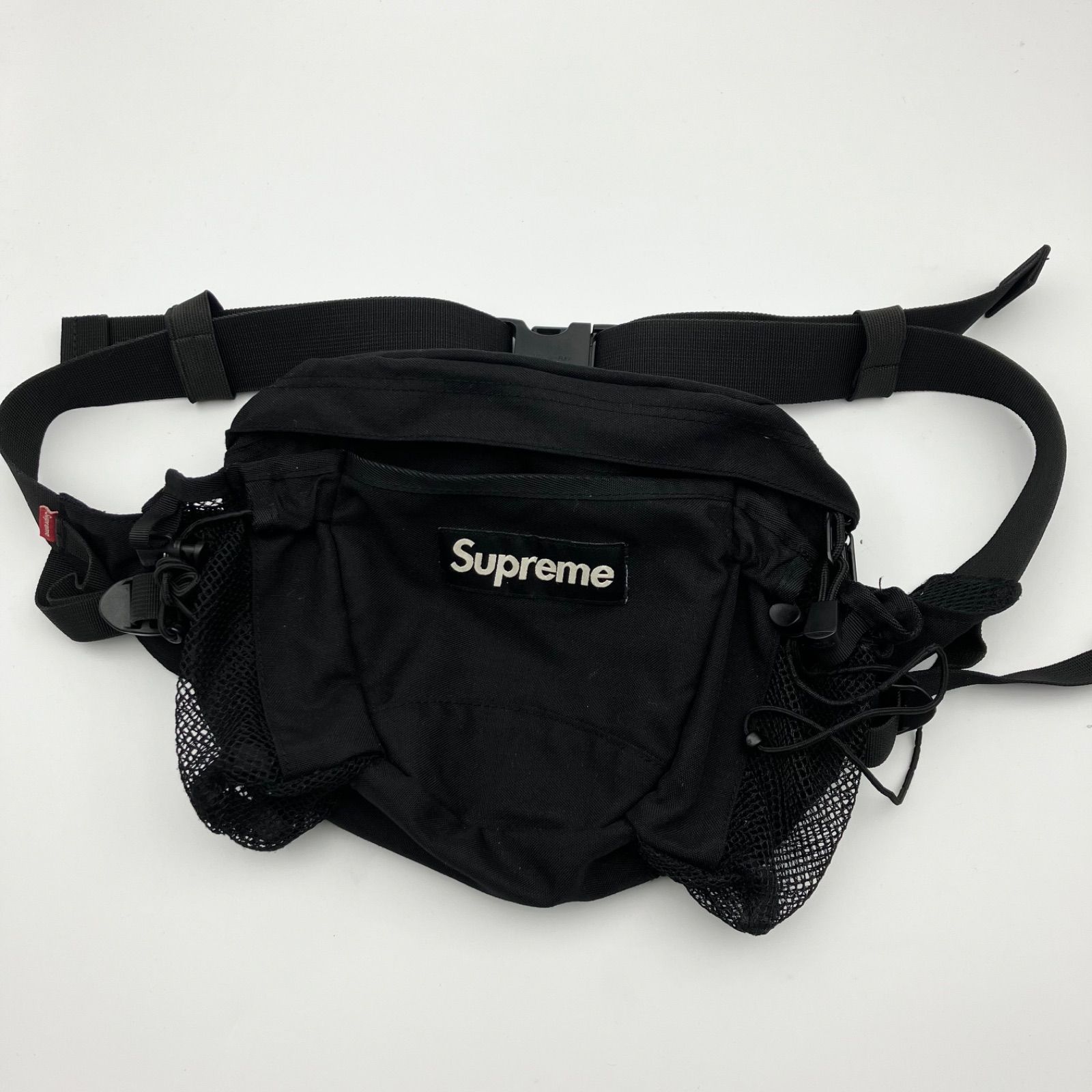 10SS Supreme シュプリーム Waist Bag ウエストバッグ ウエストポーチ コーデュラ ボックスロゴ ブラック 黒 鞄 カバン メンズ レディース SG136-3