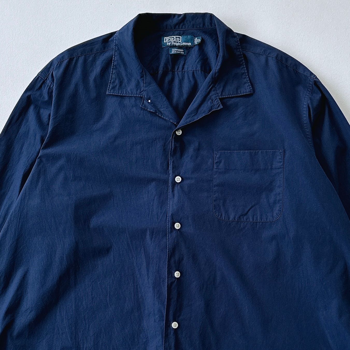 90s ラルフローレン オープンカラーシャツ BONNARD 開襟 Polo by