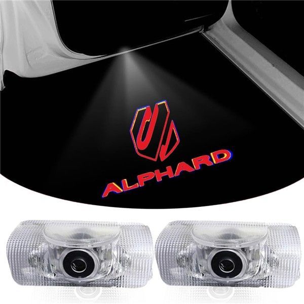 新着03 新型アルファード40系 カーテシライト ドアウェルカムライト カーテシランプ LEDロゴ投影 トヨタアルファード40系 カーテシ 色褪せず 車用ドアランプ対応トヨタ Alphard40 工具付き2個セ
