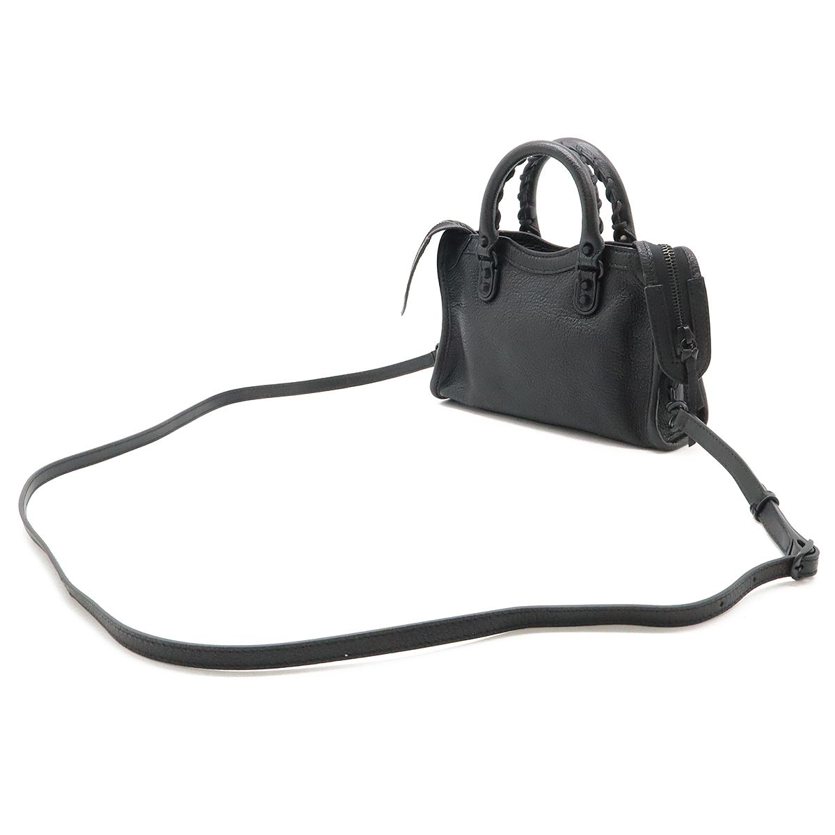 OLD BALENCIAGA 2way ボストンバッグ ショルダーバッグ 黒 中古・古着通販】BALENCIAGA (バレンシアガ) 2WAYミニボストン