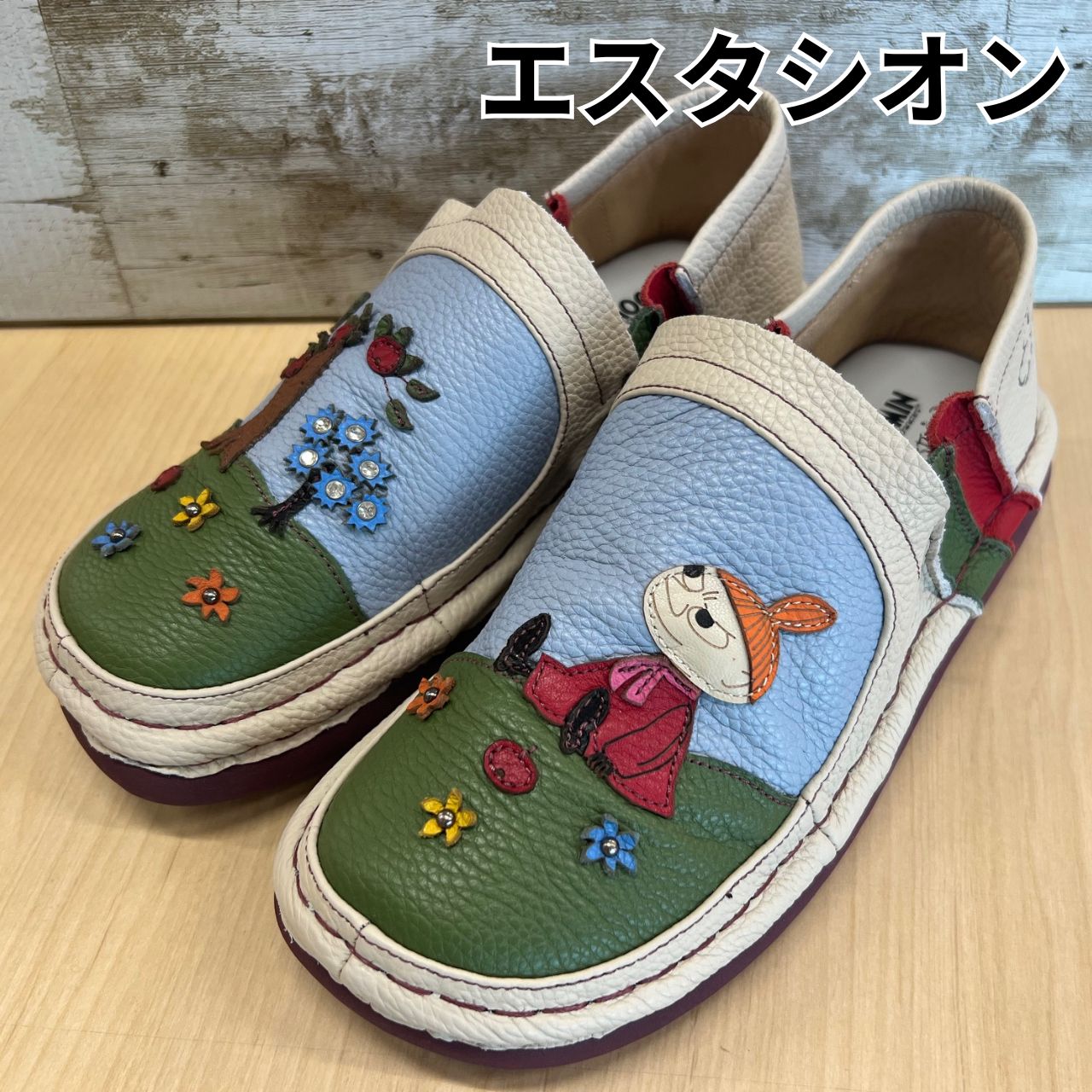 MOOMIN×Estacion ムーミン×エスタシオン リトルミィレザースリッポン TGE625