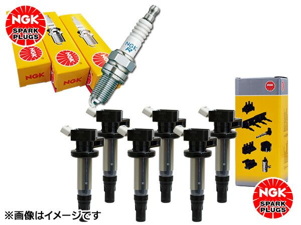 ゼスト JE1 JE2 NGK 標準 スパークプラグ 97824 BKR6E-8S 6本 NGK イグニッションコイル U5384 6本セット H21.01～H24.11
