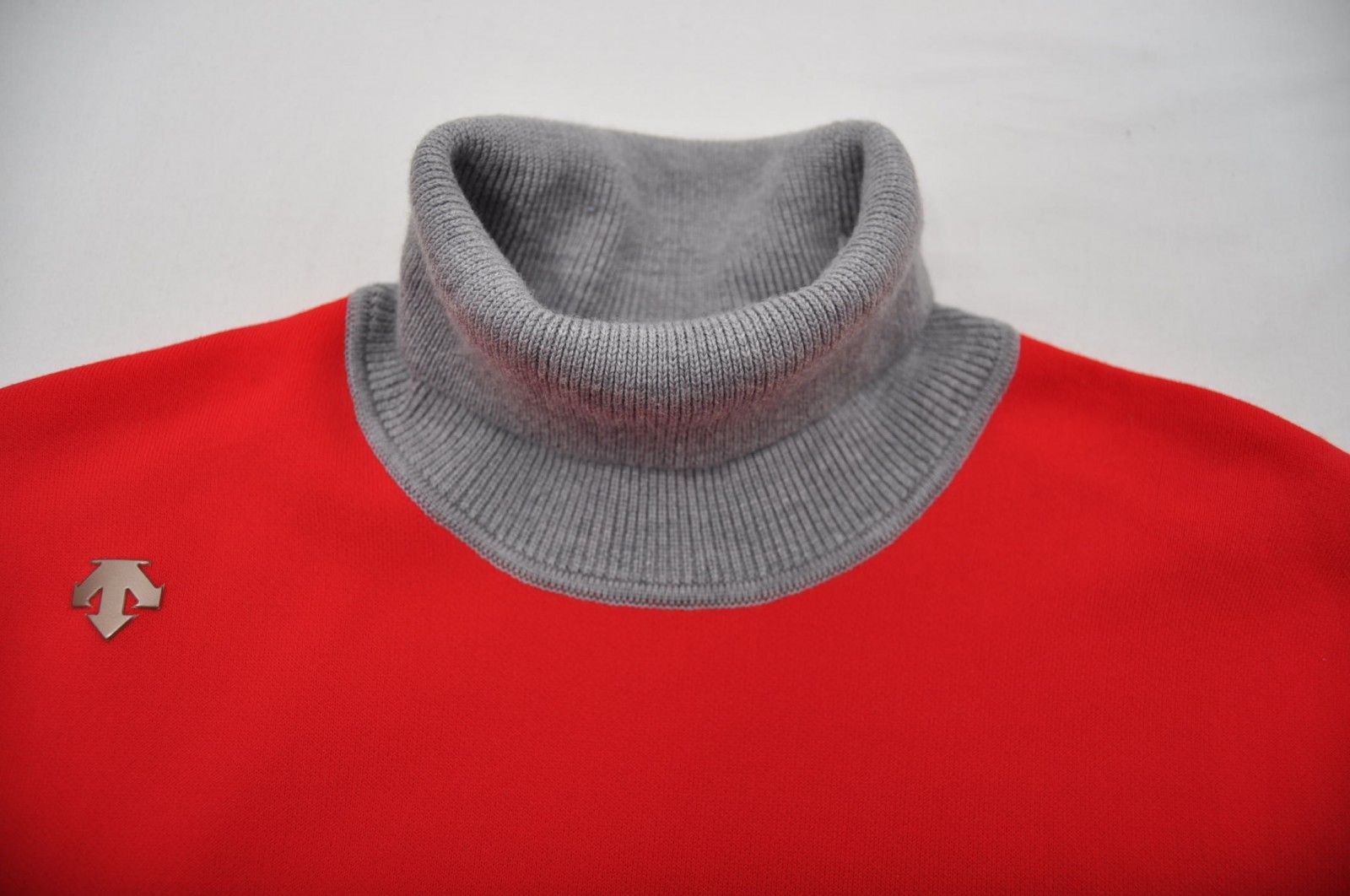 メンズ デサントゴルフ DESCENTE GOLF セーター O 赤×グレー×黒 長袖