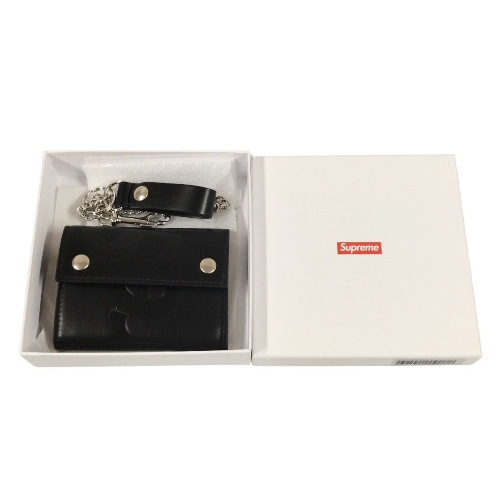 SUPREME シュプリーム 25AW Leather Chain Wallet レザー チェーン ウォレット ブラック 正規品 | 45088