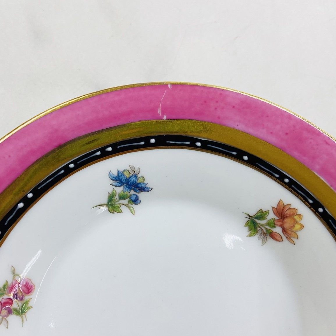 fine porcelain ファインポーセリン カップ＆ソーサー 6客セット 金彩 