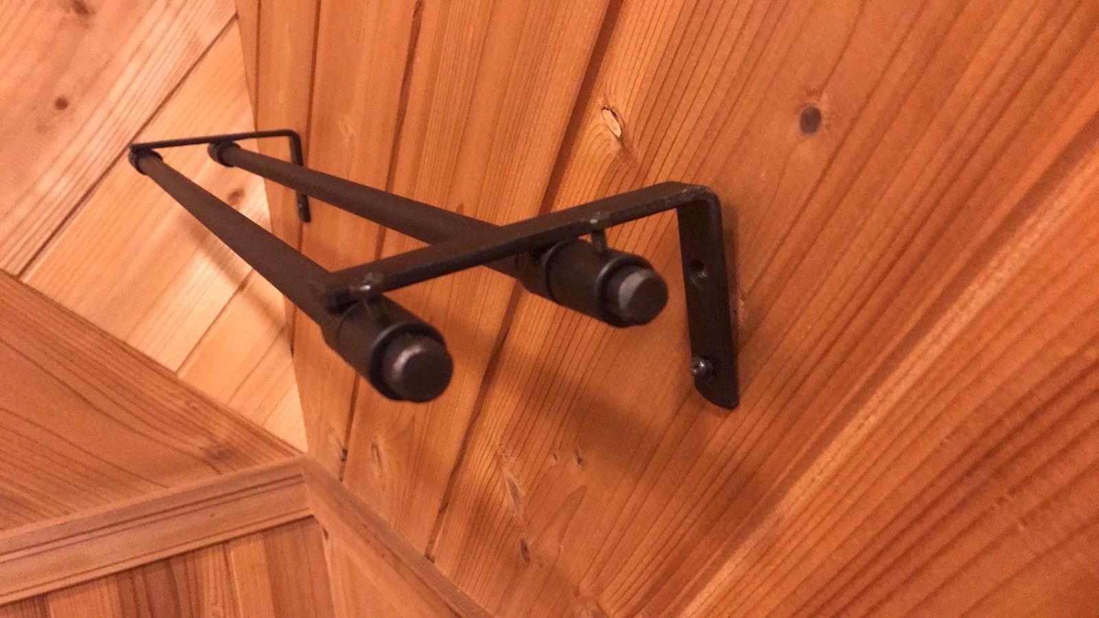 アイアン職人 サイズ変更 アイアン カーテンレール ダブル w1400 セット