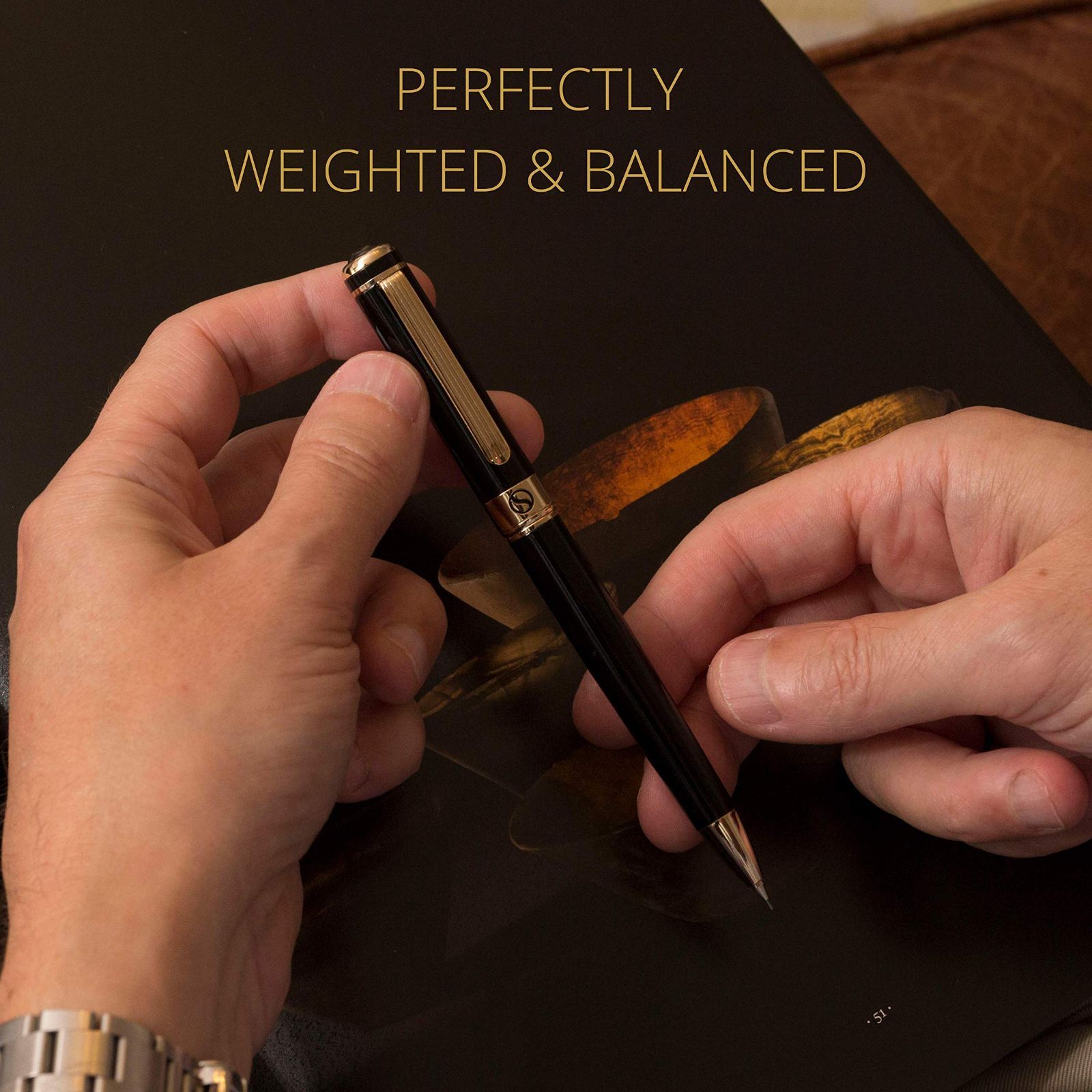 色 ブラック 24Kゴールドのアポイントメント付き 女性 男性 最高のギフ