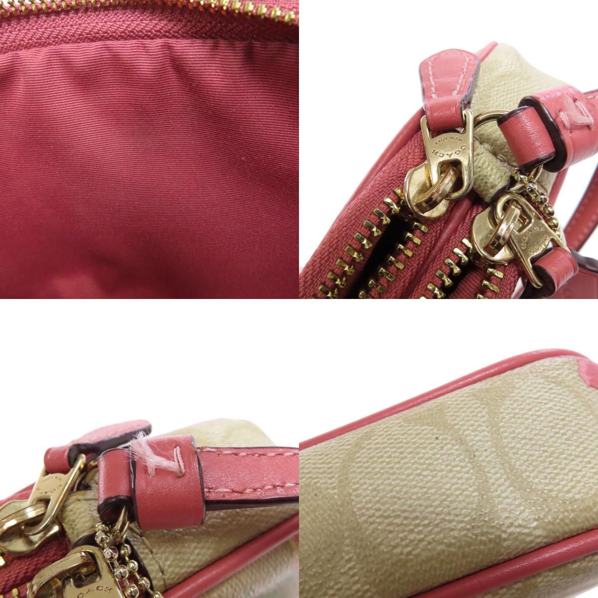 COACH コーチ F73007 フラワーモチーフ ショルダーバッグ PVC 