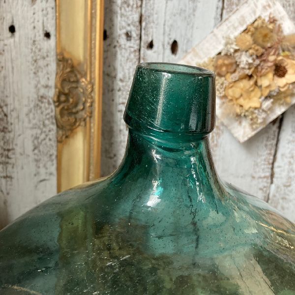 デミジョンボトル　ヴィンテージ　瓶　ガラス瓶　イギリス　花瓶　アンティークボトル