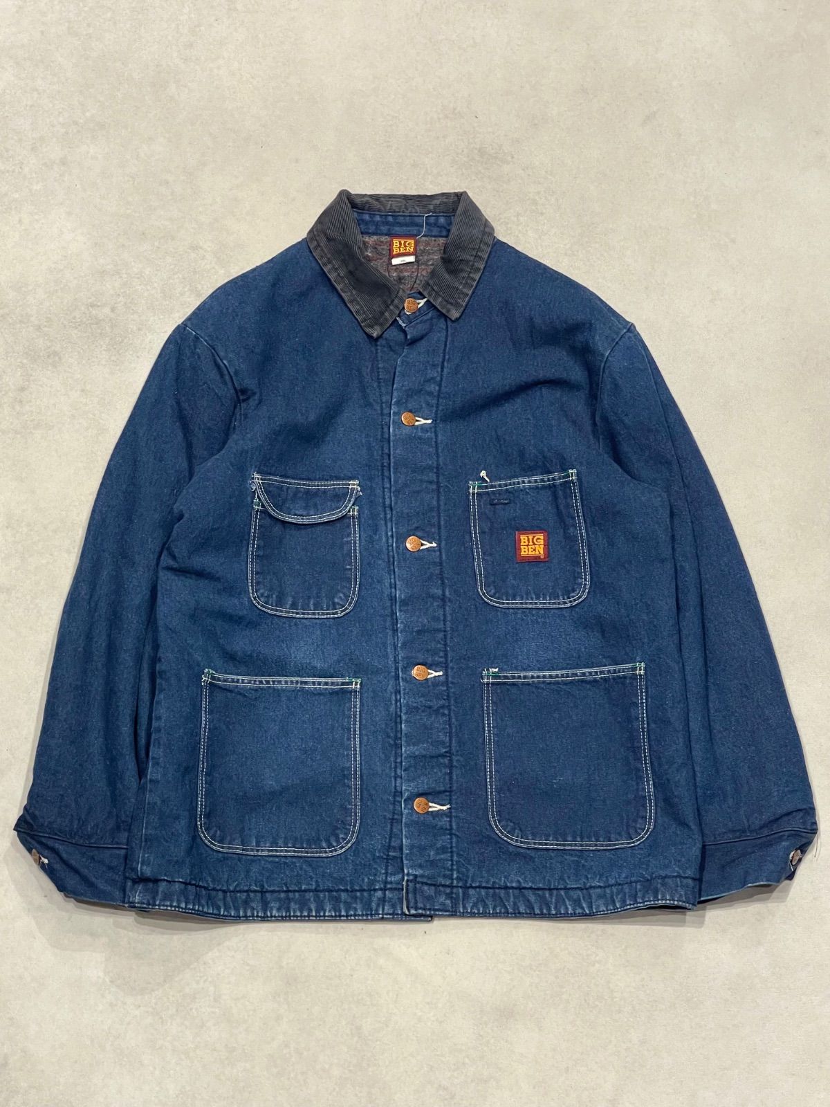 BIG BEN DENIM COVERALLS 90‘s メキシコ製 ビックベン 裏地付き デニムカバーオール 42 L