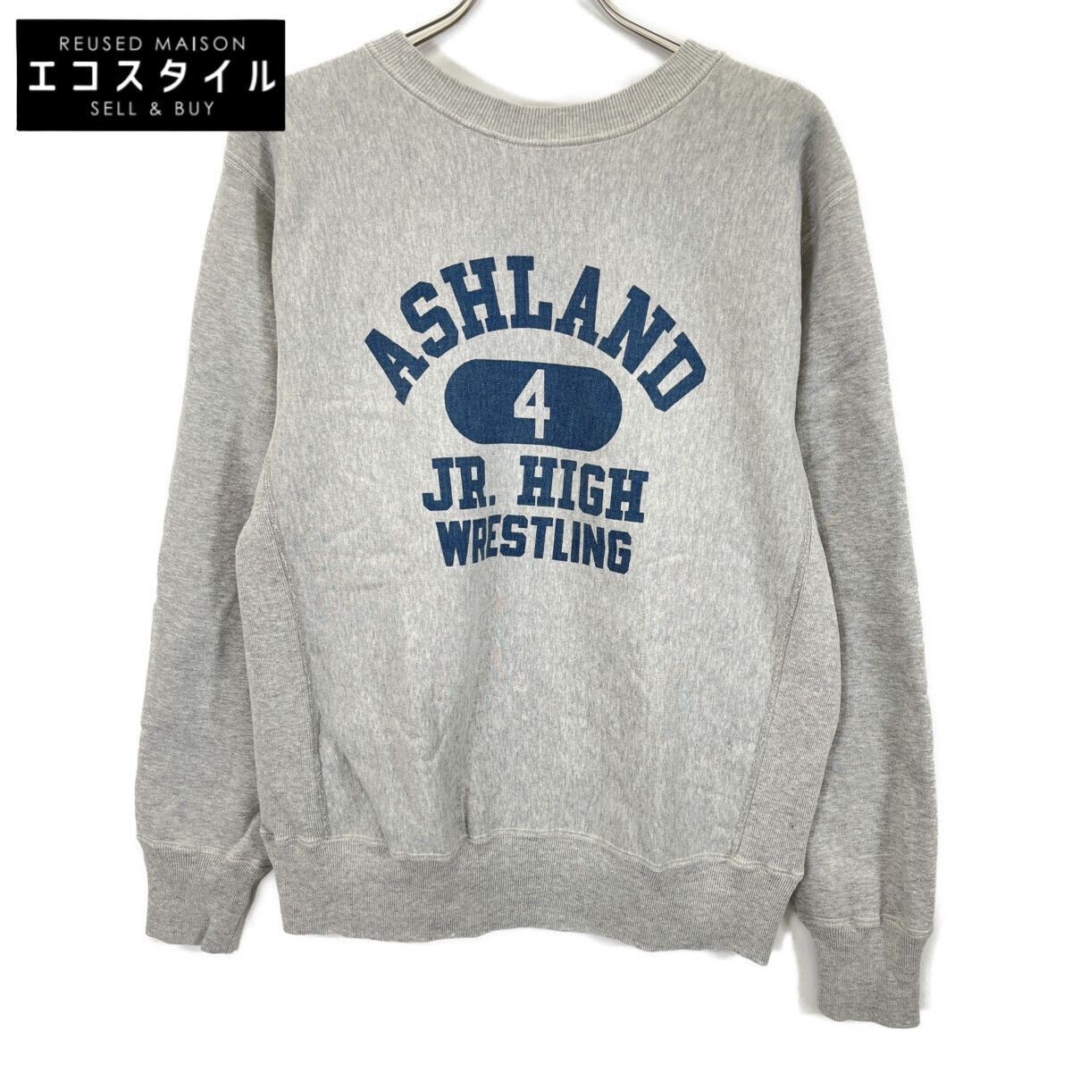 WAREHOUSE ウエアハウス Lot.483 ASHLAND ｸﾞﾚｰ×ﾌﾞﾙｰ ﾘﾊﾞｰｽｳｨｰﾌﾞ ｽｳｪｯﾄﾌﾟﾙｵｰﾊﾞｰ L