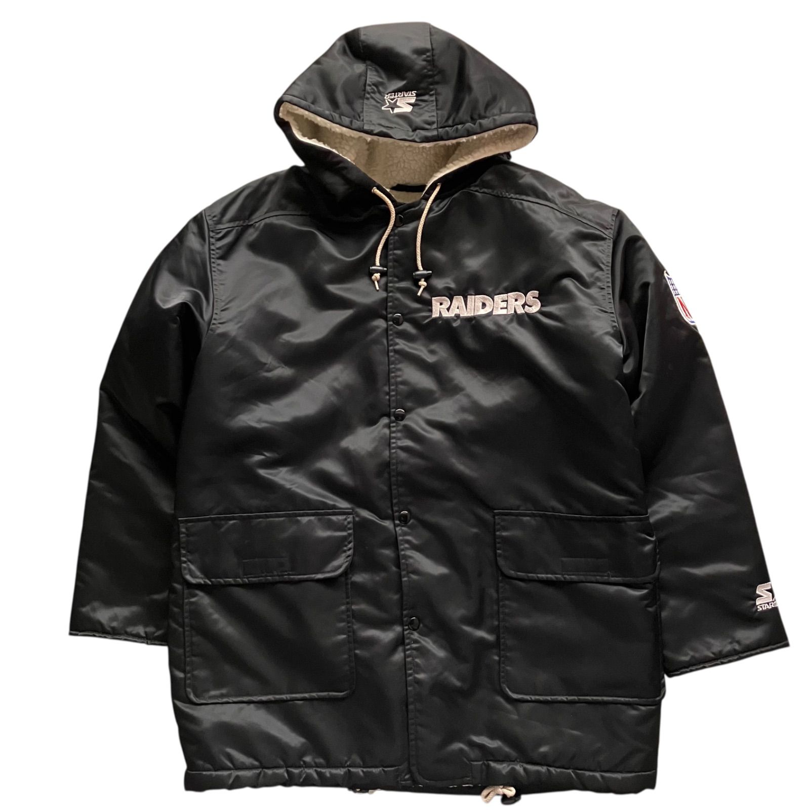 90s~ STARTER NFL RAIDERS ベンチコート ナイロンジャケット