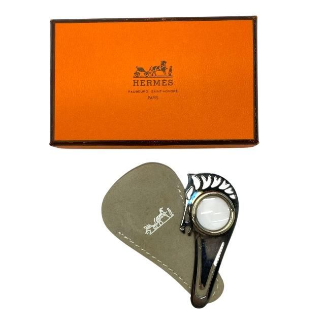 HERMES エルメス シュバル ルーペ 拡大鏡 ブックマーカー 馬 ホース