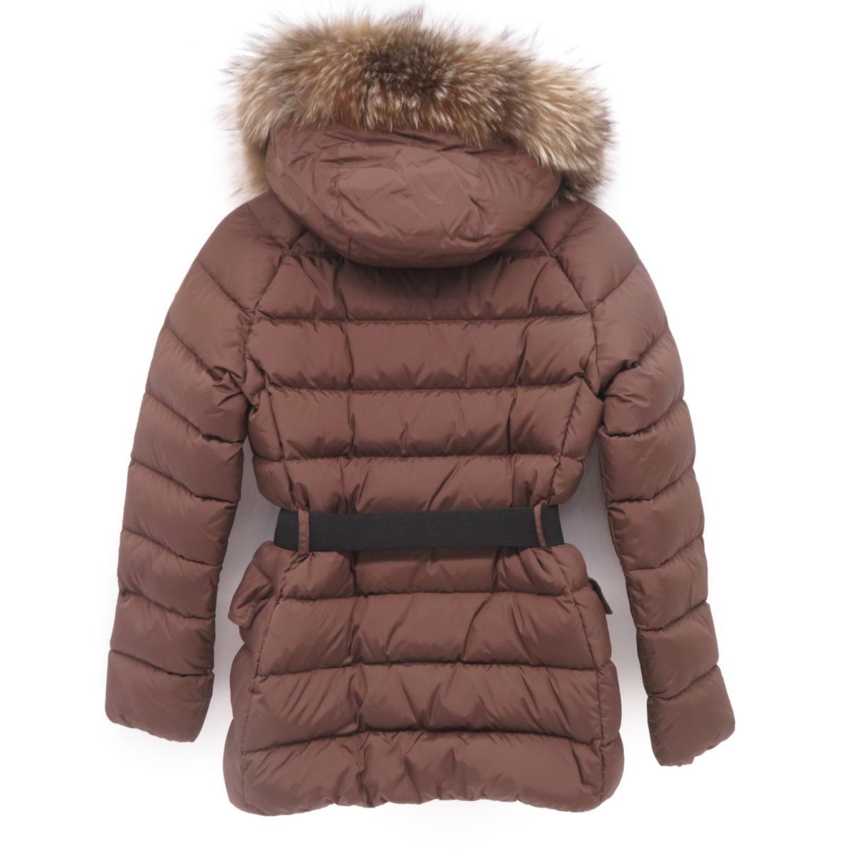 MONCLER CLION フォックスファー ダウンジャケット レディース1