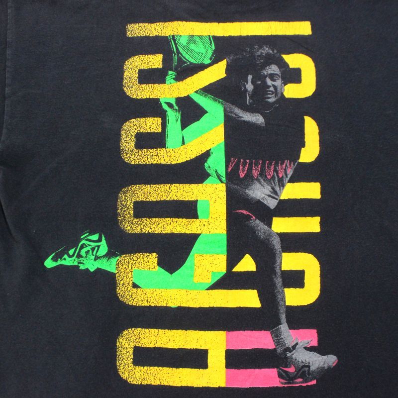90s USA製 vintage NIKE アガシ AGSSSI テニス 半袖Tシャツ メンズ