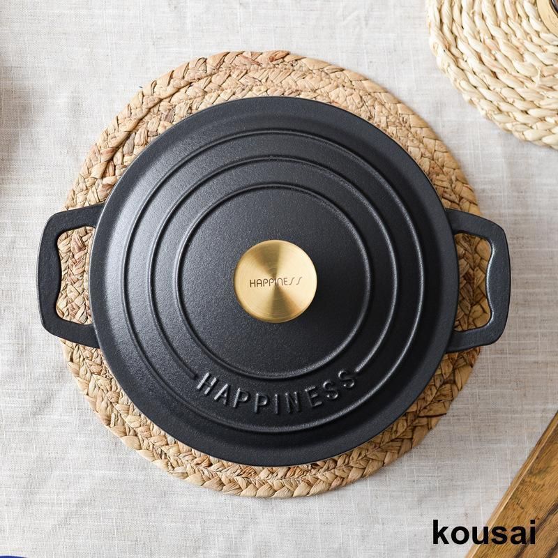 Staub 鋳鉄製 両手鍋 23cm マスタード