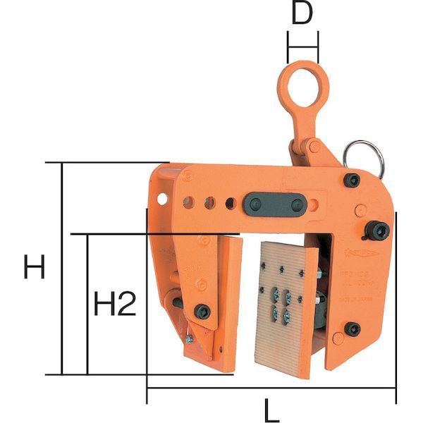 スーパーツール SUPERTOOL PTC150 パネル・梁吊クランプ クランプ範囲 