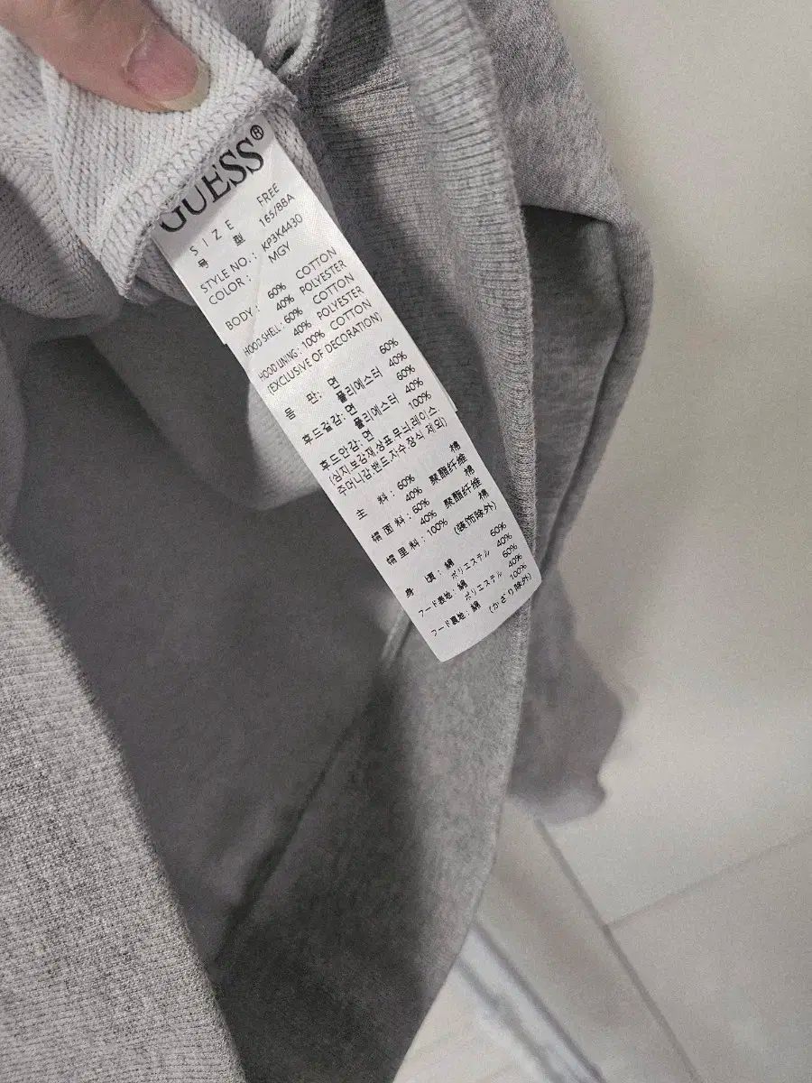 GUESS ゲス ロサンゼルス フード付きTシャツ グレー