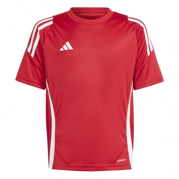 【新品・5営業日で発送】ADIDAS アディダス 41_キッズTIRO24トレーニングシャツ (HEJ07) 色 : チームパワーRED/W サイズ : J150 