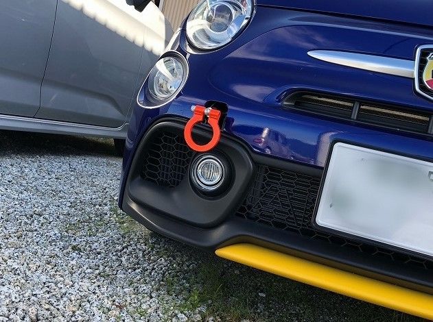 カワイ製作所 牽引フック フロント 可倒式 アバルト595 シリーズ4