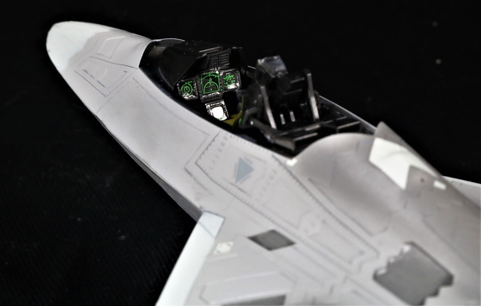 戦闘機　プラモデル　完成品　ハセガワ　1/48 F22 ラプター ハセガワ 1/48 F-22 ラプター part2of2【プラモデル製作動画