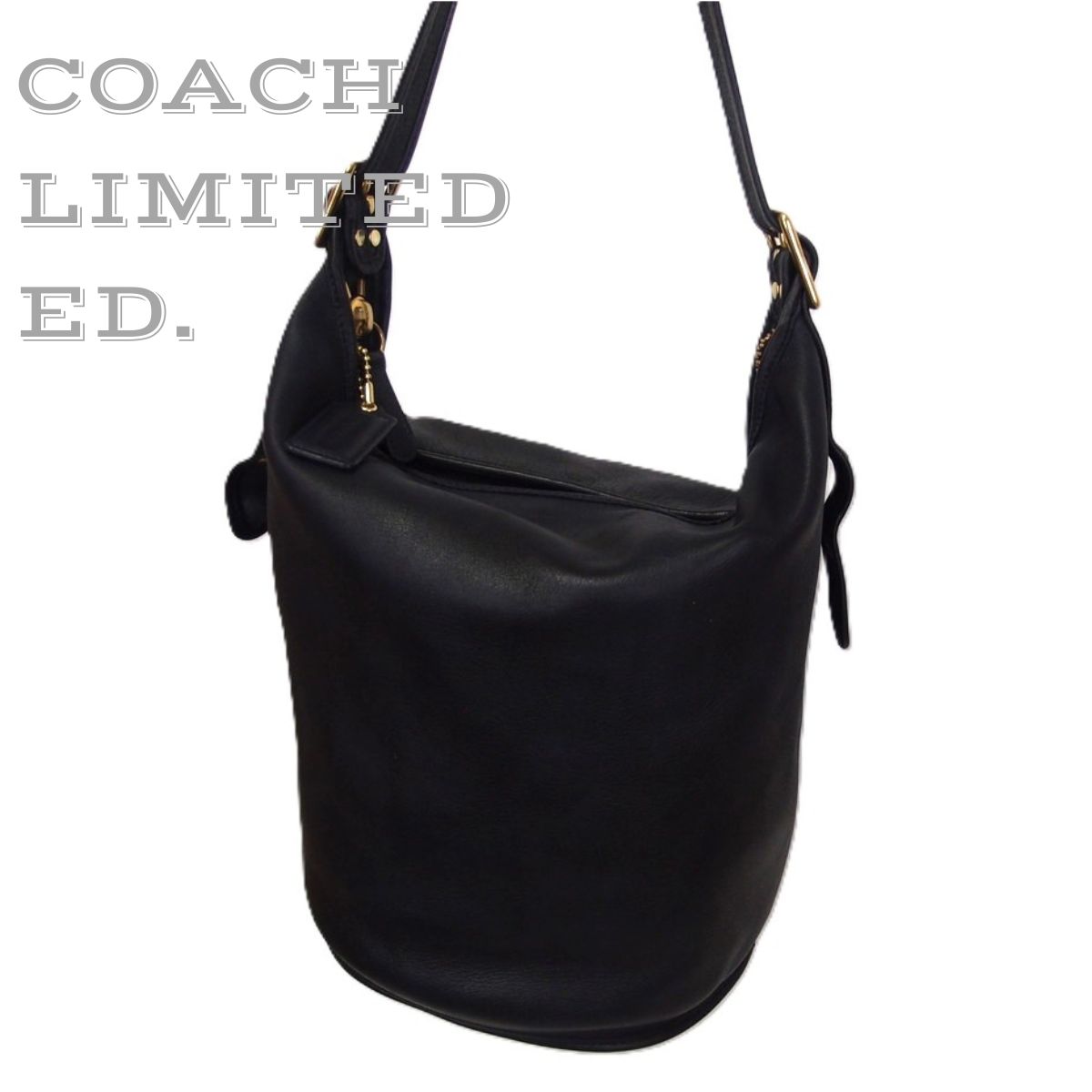 コーチ限定版 レガシー ラージ レザー バケットバッグ 17998 無地  