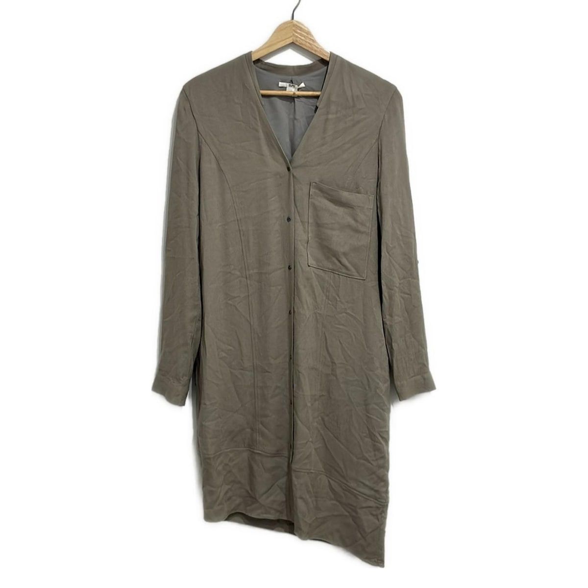 Helmut Lang ヘルムートラング カーディガン サイズ2 S レディース - グレーベージュ 長袖|ロング丈