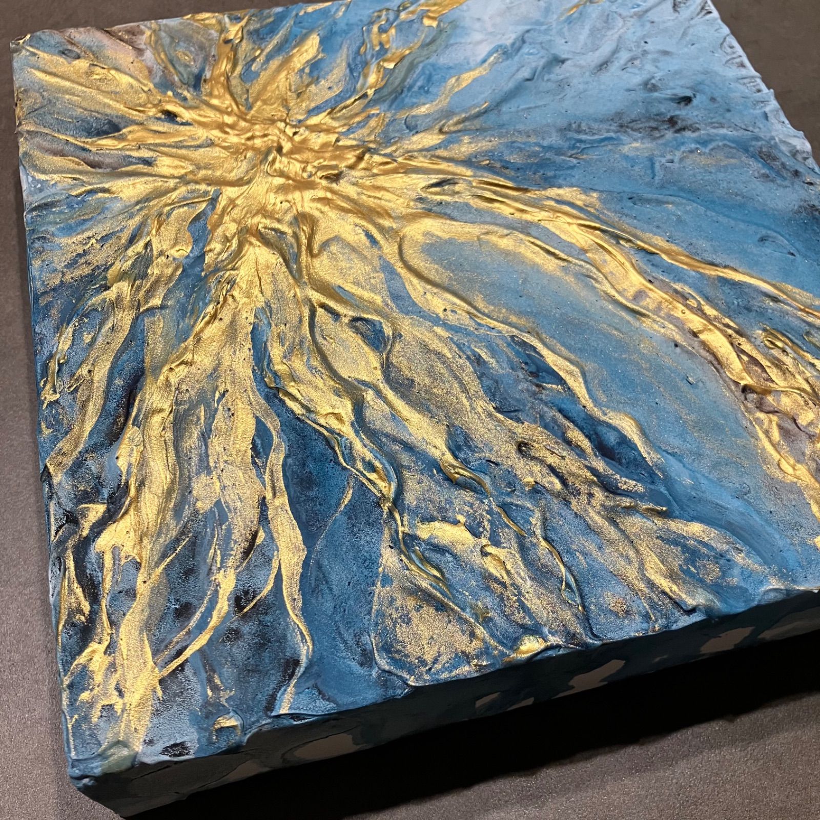 Premium】tippo 現代アート 3連作品 テクスチャーアート 抽象画