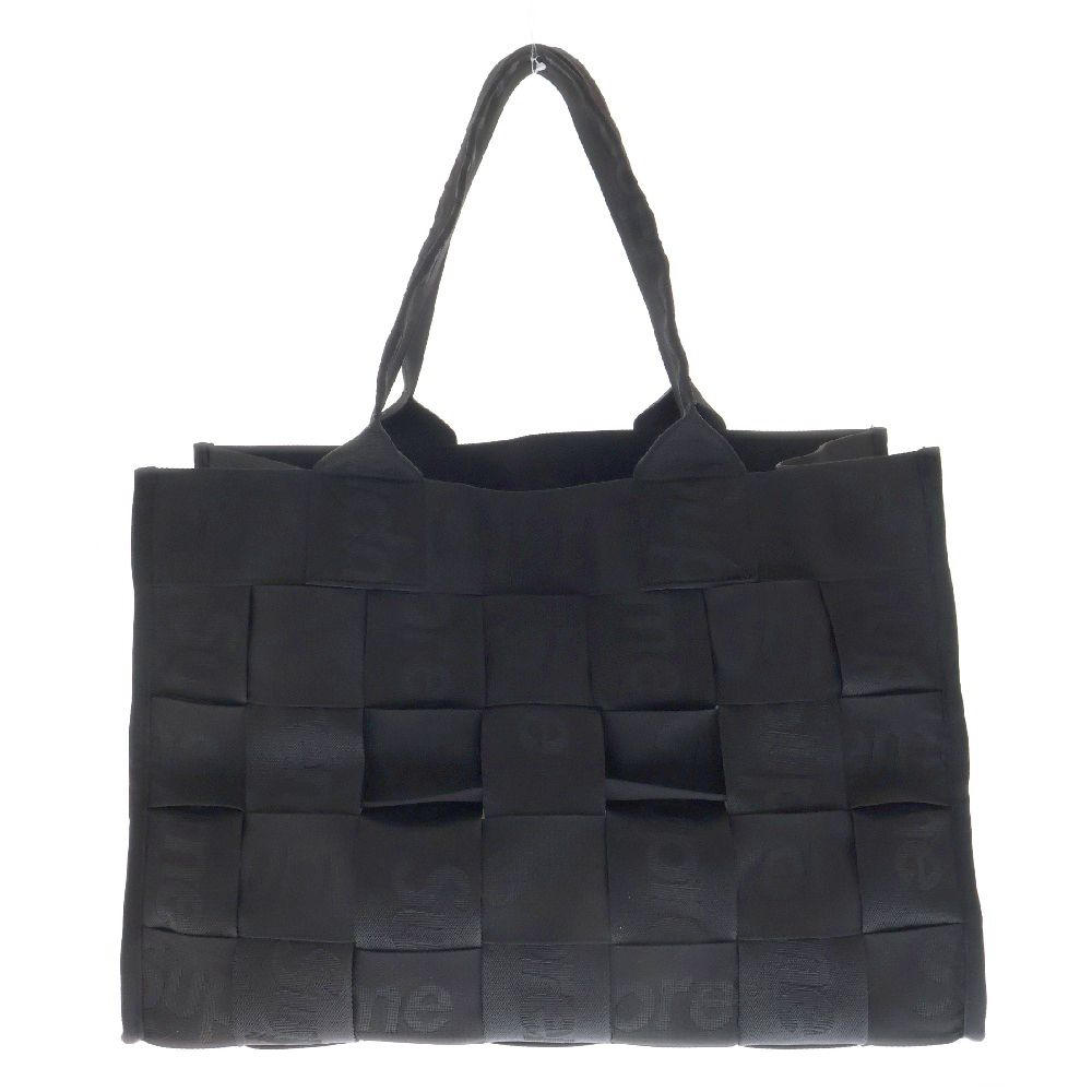 SUPREME (シュプリーム) 23SS Woven Large Tote ウーブン ラージ トートバッグ カバン ブラック