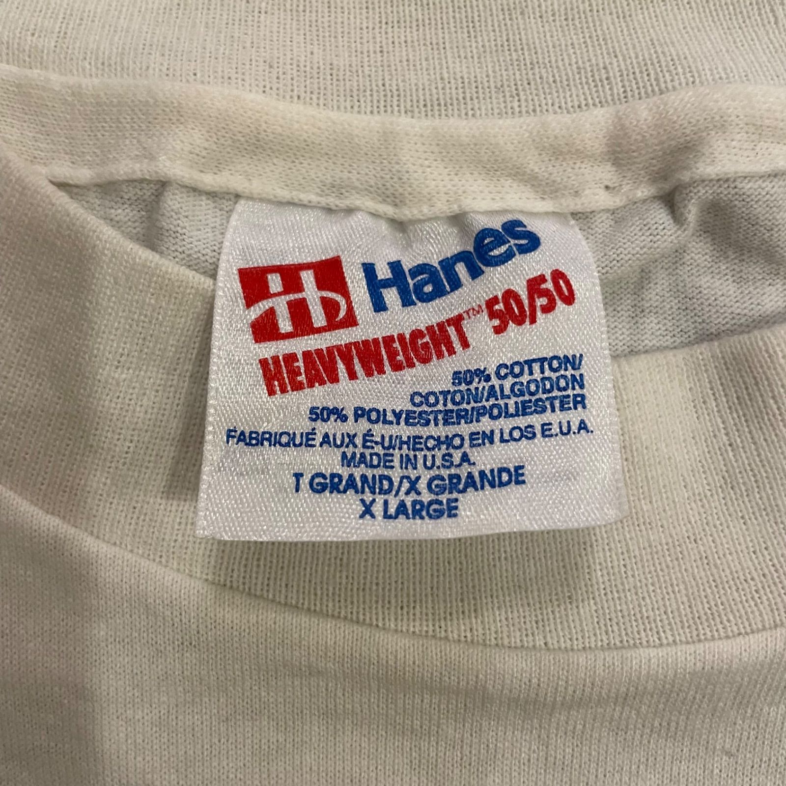 90s usa アメリカ製 ビンテージフォトT シングルステッチ白T両面プリント 90s ☆USA製 ☆古着 ☆90年代 ☆アメリカ製 ☆used ☆シングル