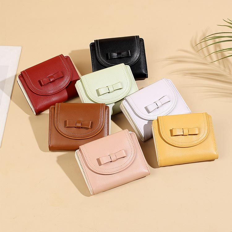 使いやすい ミニ財布 二つ折り 財布 小さい財布 リボン