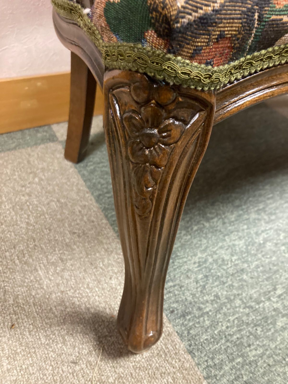 美品✨テディベア柄 子供椅子2脚 アンティーク イタリア製 新品展示品】ドールチェア イタリア製 テディベア柄 チャイルドチェア