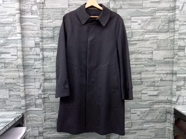 MACKINTOSH/ステンカラーコート/ゴム引きウール/裏地シルク/裏地総柄