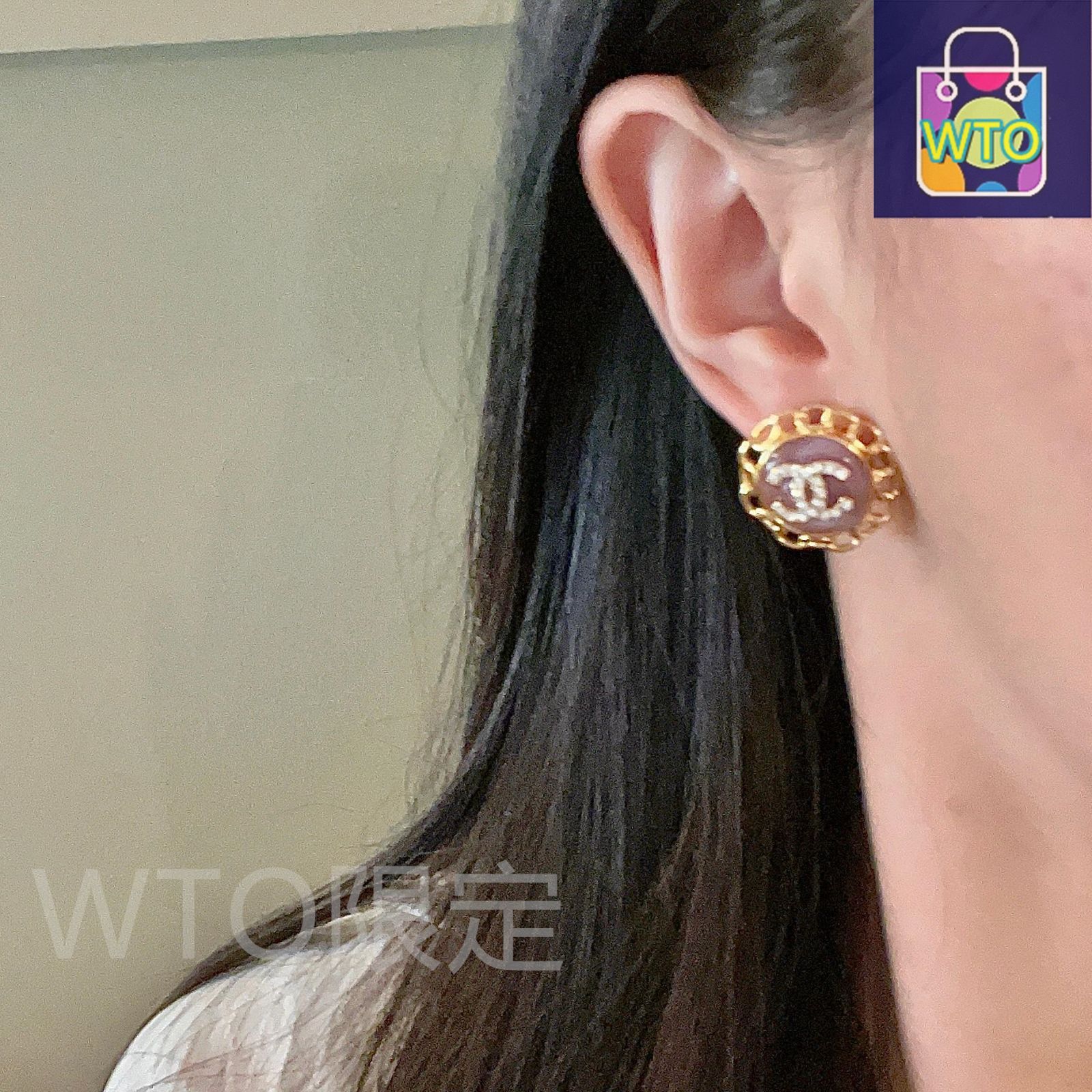今日WTO】CHANEL ヴィンテージ ダブル C ピアス 送料無料 限定