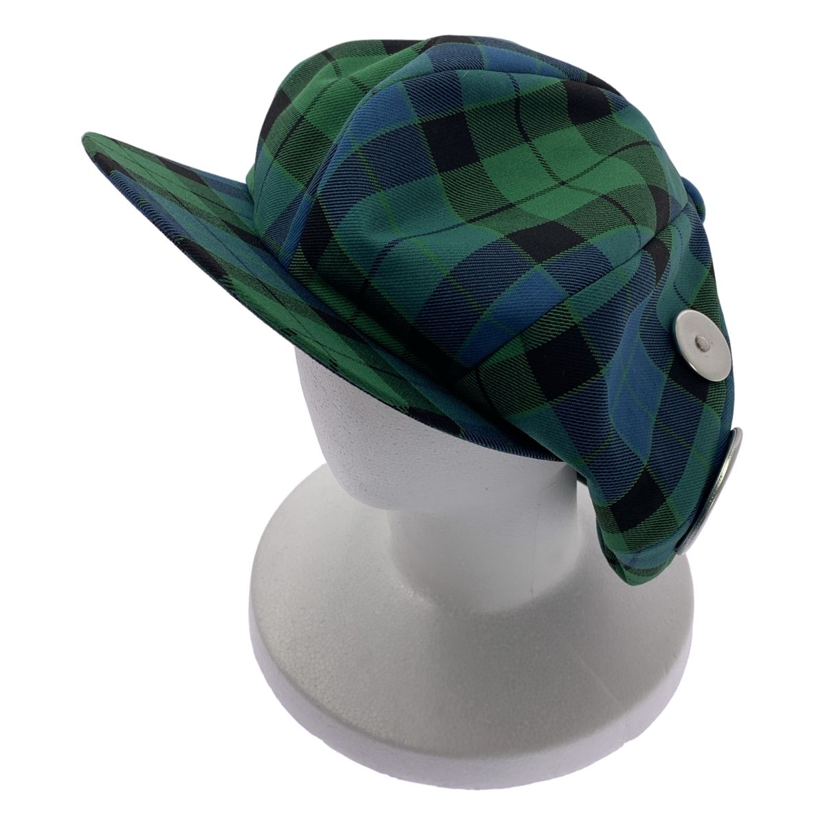 KIDILL キディル × CA4LA METAL BADGES CASQUETTE キャスケット 帽子 ブルー グリーン メンズ