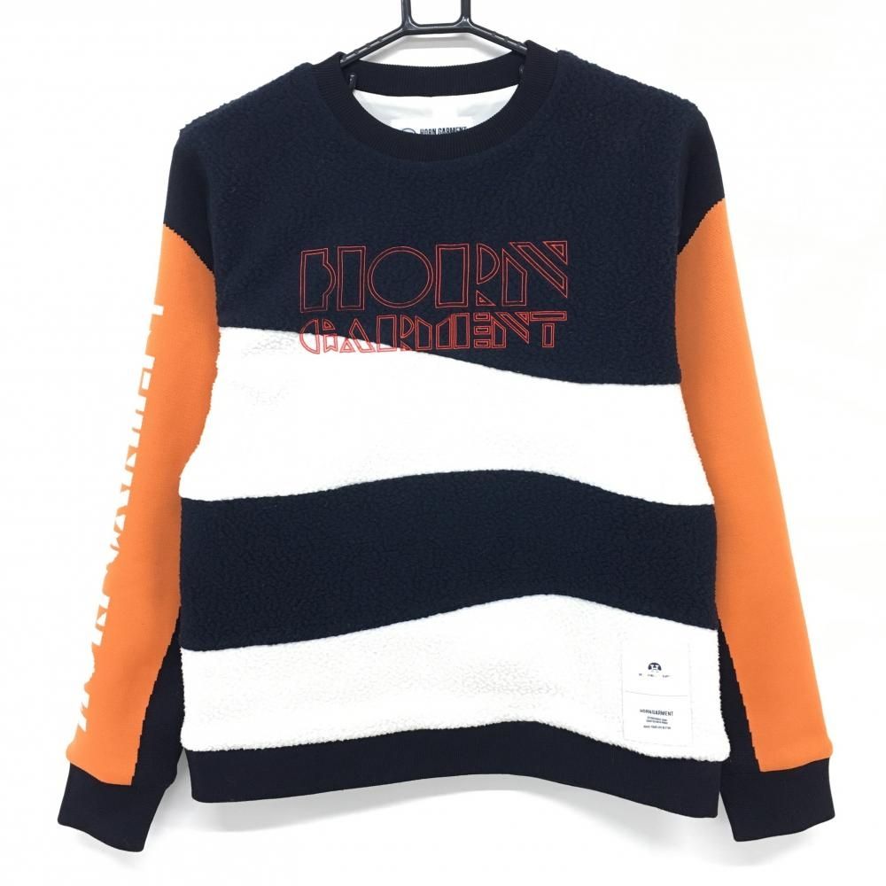 極美品 XL 4way パーリーゲイツ リバーシブル ブルゾン ボーダー 刺繍