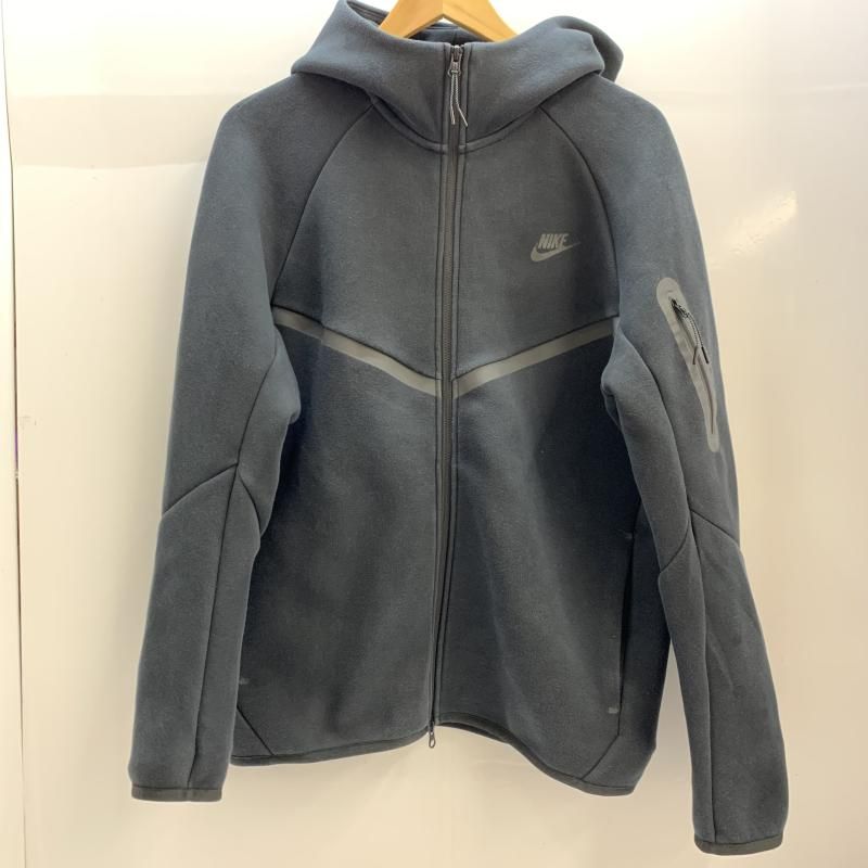 NIKE TECH FLEECE FULL ZIP WIND RUNNER HOODIE HV0950-010 ブラック L セットアップ ナイキ 92
