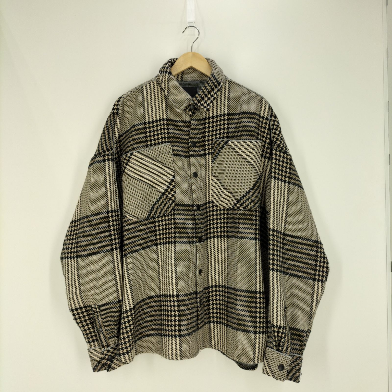 ダンケシェーン Danke Schon グレンチェックシャツジャケット メンズ 