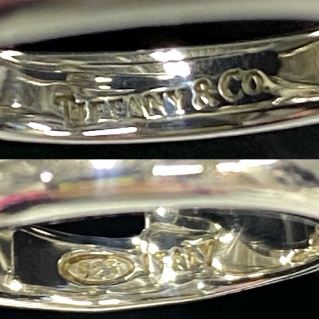 極 美品 TIFFANY&Co. ティファニー ダイアゴナルリング シルバー925