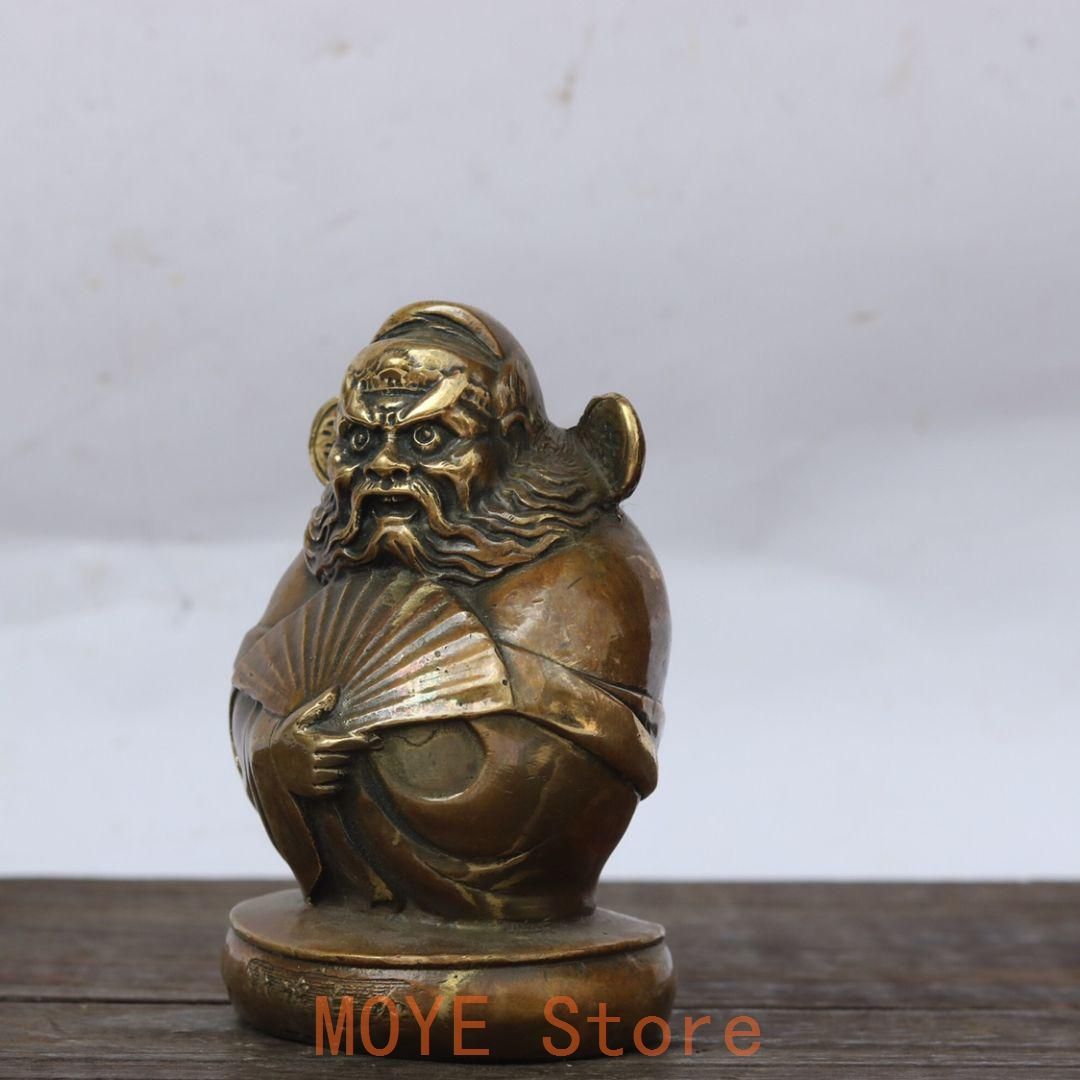 銅製 仏像 天師鐘馗仏像 茶道茶寵 鎮宅 辟邪 開運 風水 招財