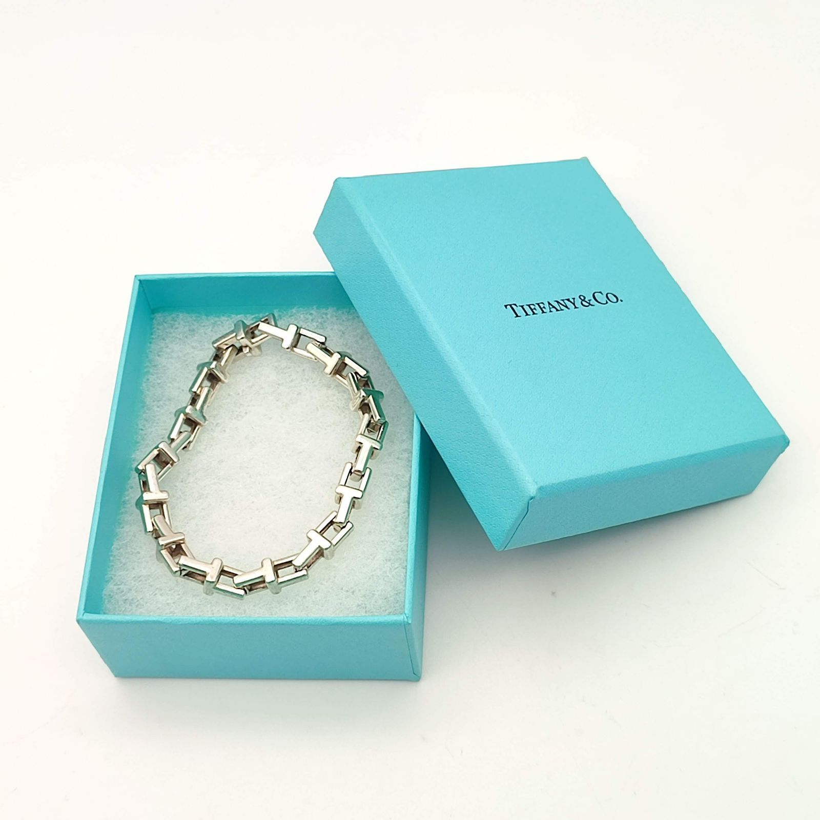 美品】TIFFANY ティファニー Tチェーンブレスレット シルバー925 - メルカリ