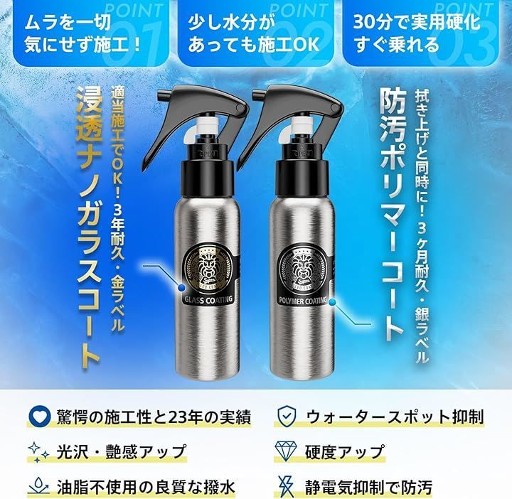 LEO COAT 高速ガラスコーティング 日本製 車 バイク用 レオコート