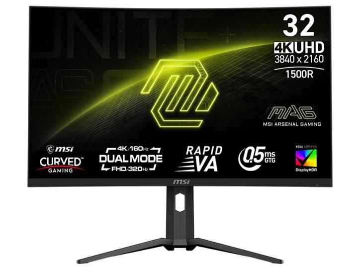4営業日で発送 MSI MAG321CUPDF MAG-321CUPDF USB-C対応 ゲーミングモニター MAG 321CUPDF 31.5型 4K 3840×2160 ワイド 曲面型